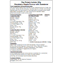 (Raspberry Ripple, 1kg) Pea Protein Isolate 80%