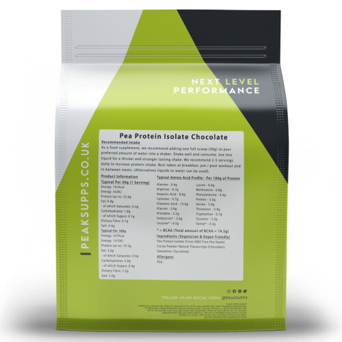 (Vanilla, 60g) Pea Protein Isolate 80% 2