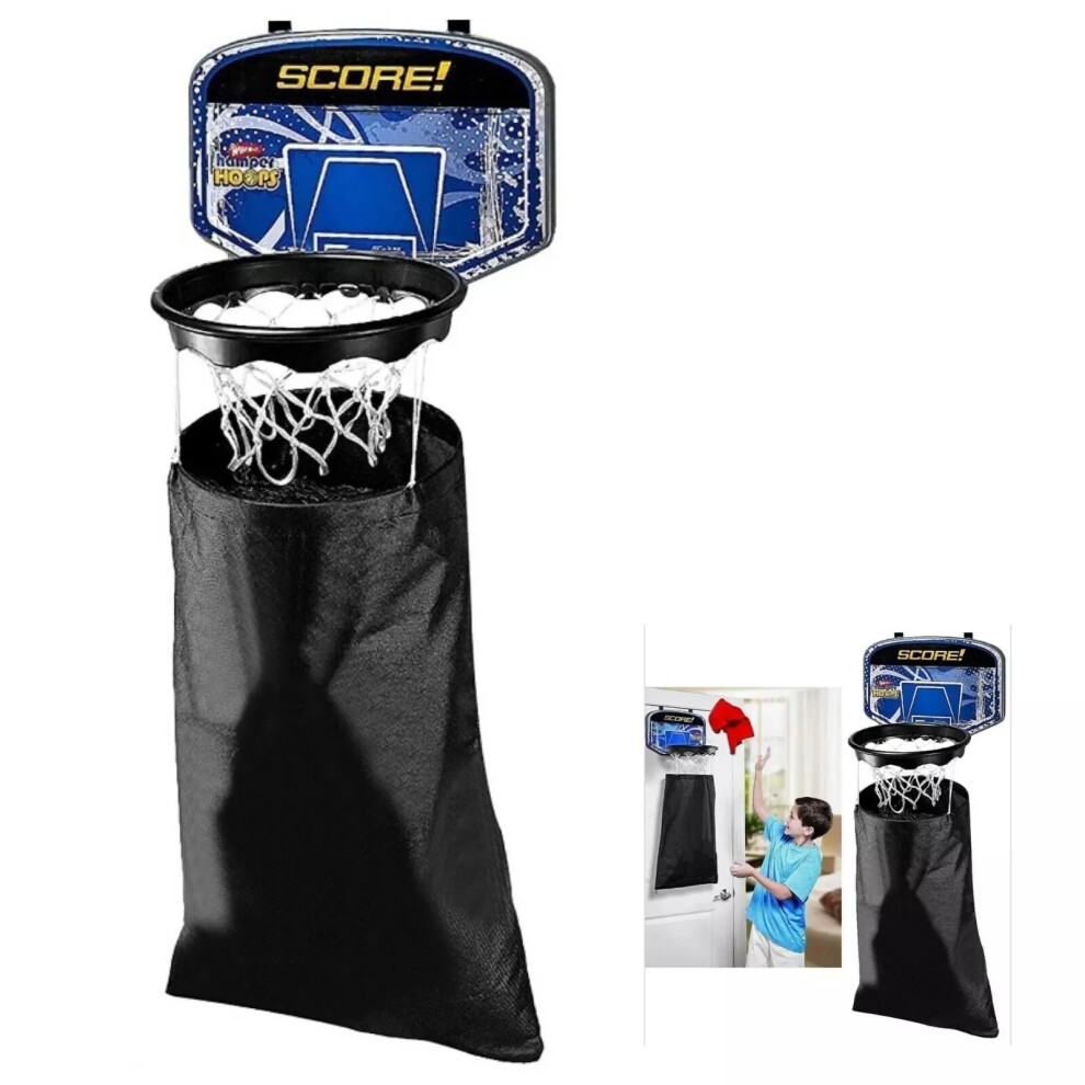 HEAVY DUTY - Basketball Laundry Basket Hoop Room Door Hanging Clothes Storage Space Saving