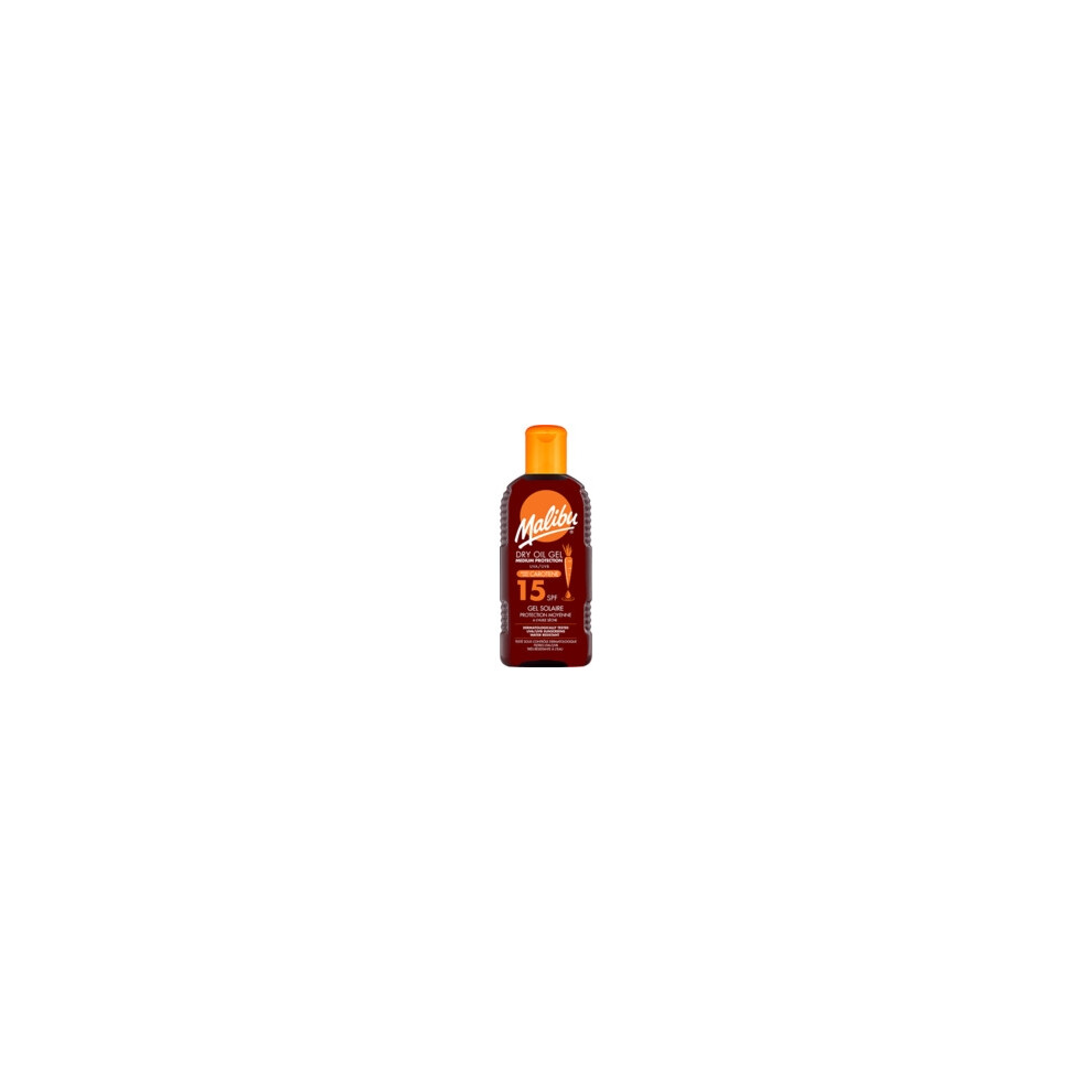 Malibu - Dry Oil Gel With Carotene SPF15 - VodÄodolnÃ½ olejovÃ½ gel na opalovÃ¡nÃ­ s karotenem 200ml