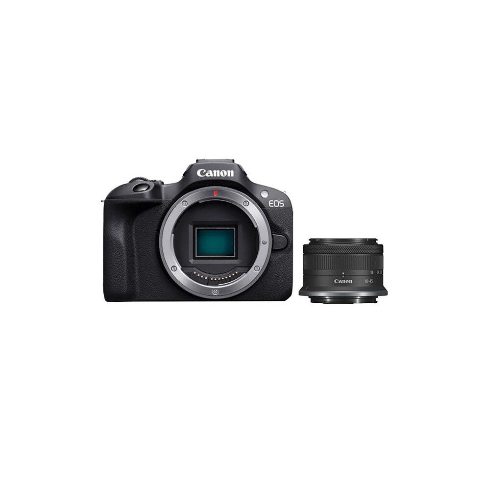 Canon Eos R100 Mirrorless Camera With Rf-S 18-45 Mm F/4.5-6.3 Is Stm Lens Light