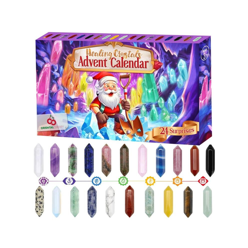 Crystals Advent Calendar Advent Calendar For Christmas 24 Days Countdown Calendar Crystals For Kids Boys Girls