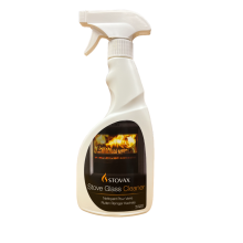 Stovax Stove Glass Cleaner Spray 500ml - Fast-acting, powerful glass cleaner for soot, grease & tar on stoves and hearths (Made in the UK)