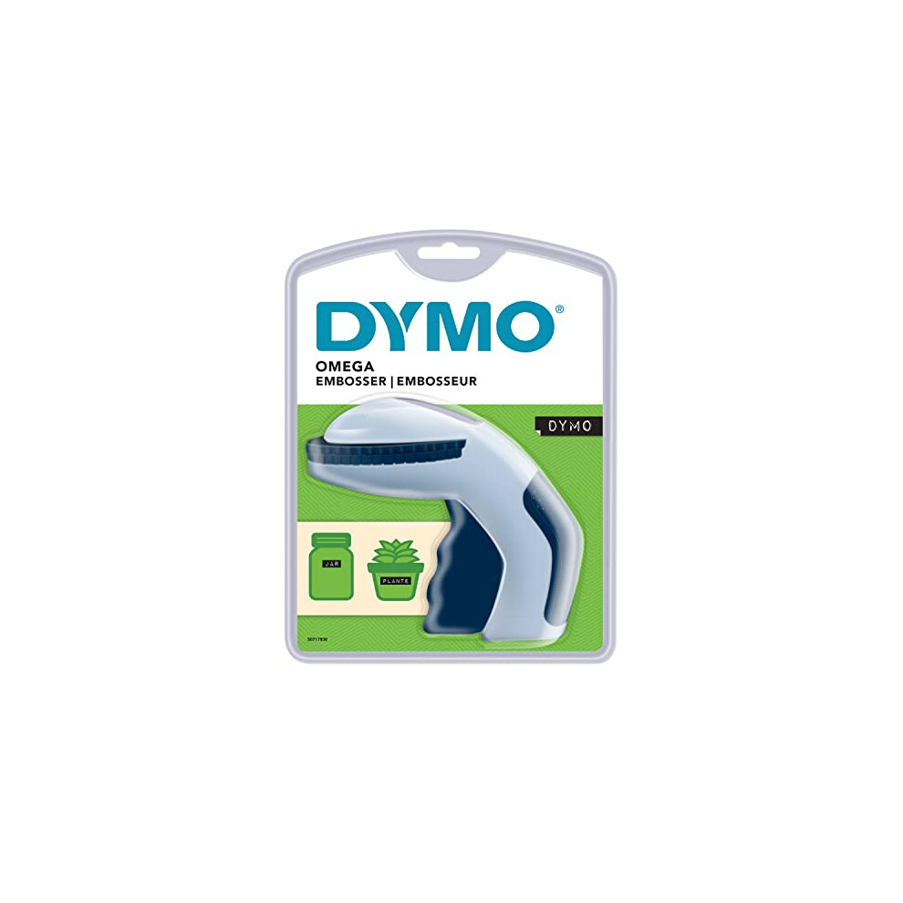 Dymo S0717930 Omega Home Embossing Label Maker, Grey and Navy, Embosser