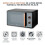 Tower Tower Cavaletto Black Kettle 4 Slice Toaster Microwave & Canisters Set 7