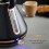Tower Tower Cavaletto Black Kettle 4 Slice Toaster Microwave & Canisters Set 8