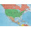 Swiftmaps 92cm x 61cm Laminated World Premier Wall Map Mural Poster A1 2