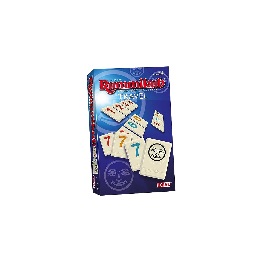 IDEAL | Rummikub Travel game: Brings people together | Family Strategy Games | For 2-4 Players | Ages 7+