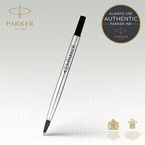 Parker Parker Rollerball Pen Refills | Medium Point | Black QUINK Ink | 2 Count 1