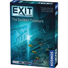 Thames & Kosmos - EXIT: The Sunken Treasure - Level: 2/5 - Unique Escape Room Game - 1-4 Players - Puzzle Solving Strategy Board Games for Adults &