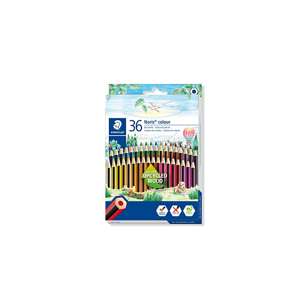 STAEDTLER 185 CD36 Noris Colour Pencil - 36 Assorted Colours (Pack of 36 Pencils)