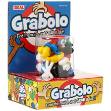 IDEAL | Grabolo: Find the match and grab it fast reaction game!| Quick play family game| For 3-6 Players | Ages 4+