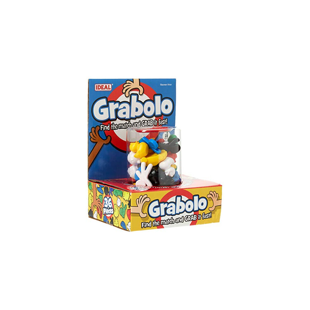 IDEAL | Grabolo: Find the match and grab it fast reaction game!| Quick play family game| For 3-6 Players | Ages 4+