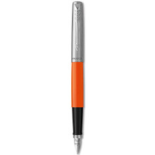 Parker Jotter Originals Fountain Pen | Classic Orange Finish | Medium Nib | Blue & Black Ink