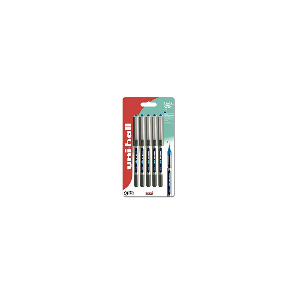Uni-Ball Ub-157 Eye Rollerball Pens. Premium Fine 0.7Mm Ballpoint Tip For Super Smooth Handwriting, Drawing, Art, Crafts And Colouring. Fade And Water