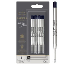 Parker Ballpoint Pen Refills | Medium Point | Black QUINKflow Ink | 10 Count