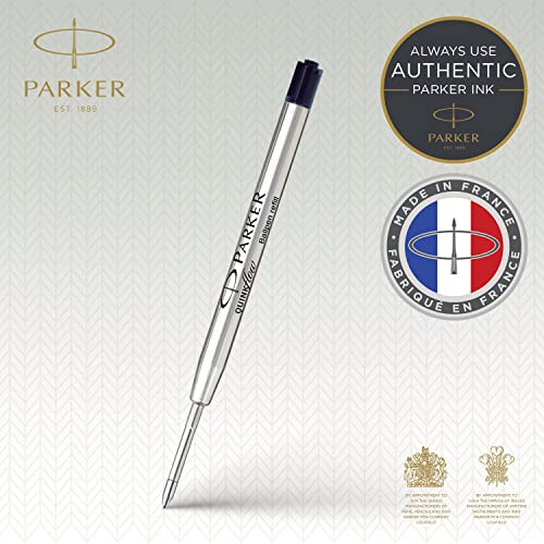 Parker Parker Ballpoint Pen Refills | Medium Point | Black QUINKflow Ink | 10 Count 1