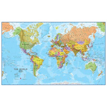 Maps International - World Map - Front Sheet Lamination - 118.9cm (w) x 84.1cm (h)