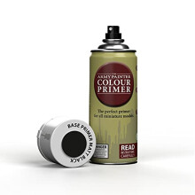 The Army Painter Base Primer Matt Black, 400 mL Acrylic Spray Primer, Spray Paint Basecoat for Miniature Priming, Tabletop Roleplaying, Boardgames,