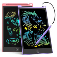 TECJOE 2 Pack LCD Writing Tablet, 10 Inch Colorful Doodle Board for Kids, Electronic Drawing Tablet Drawing Pads,Kids Travel Games Activity for