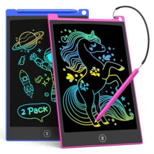 TECJOE 2 Pack LCD Writing Tablet, 10 Inch Colorful Doodle Board for Kids, Electronic Drawing Tablet Drawing Pads,Kids Travel Games Activity for
