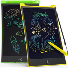 TECJOE 2 Pack LCD Writing Tablet, 8.5 Inch Colorful Doodle Board Drawing Tablet for Kids, Erasable Reusable Writing Drawing Pad, Learning Toys Gifts