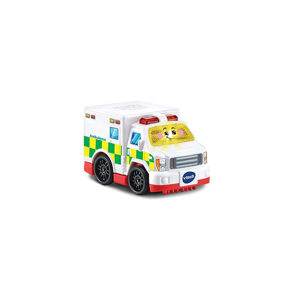 VTech Toot-Toot Drivers Ambulance, Toy Car for 1 Year Old, Pretend Play with Lights & Sounds, Interactive Toddlers Toy for 12 Months, 2, 3, 4 +,