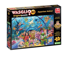 Jumbo, Wasgij Original 43 Aquarium Antics, Jigsaw Puzzle for Adults, 1000-Piece