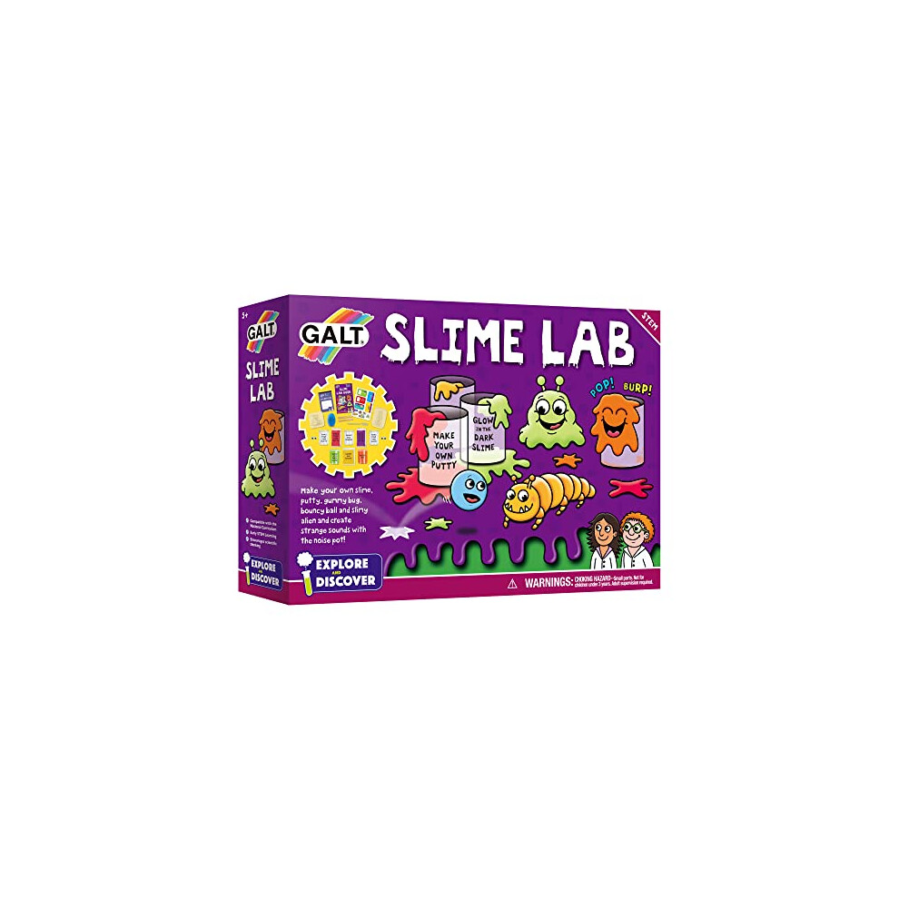 Galt Toys, Slime Lab, Science Kit for Kids, Ages 5 Years Plus