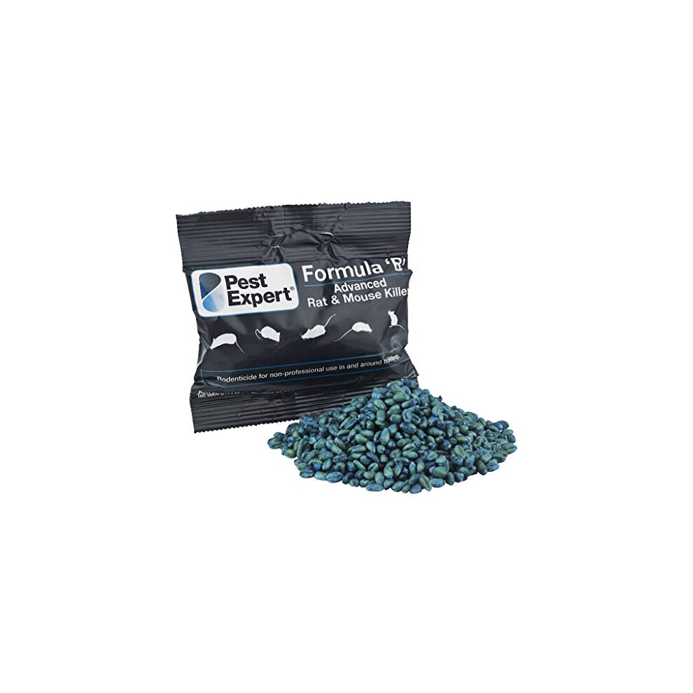 Pest Expert Formula ?B+? Advanced Rat & Mouse Killer Poison 900g (15 x 60g) Strongest Single Feed Brodifacoum, Fast Acting Poisoning Control-image-OPC-PFHYXN2-NEW
