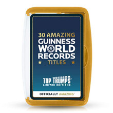 Top Trumps Guinness World Records Limited Editions Card Game, discover 30 amazing records including largest Game Boy, most tattooed and longest