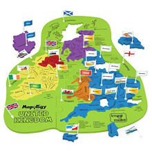 Imagimake Mapology United Kingdom - Country Shaped Puzzle Pieces - Educational Toy for Boys and Girls Above 5 Years