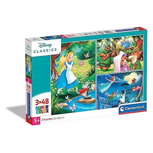Clementoni 25267, Disney Classic Supercolor Puzzles for Children and ...