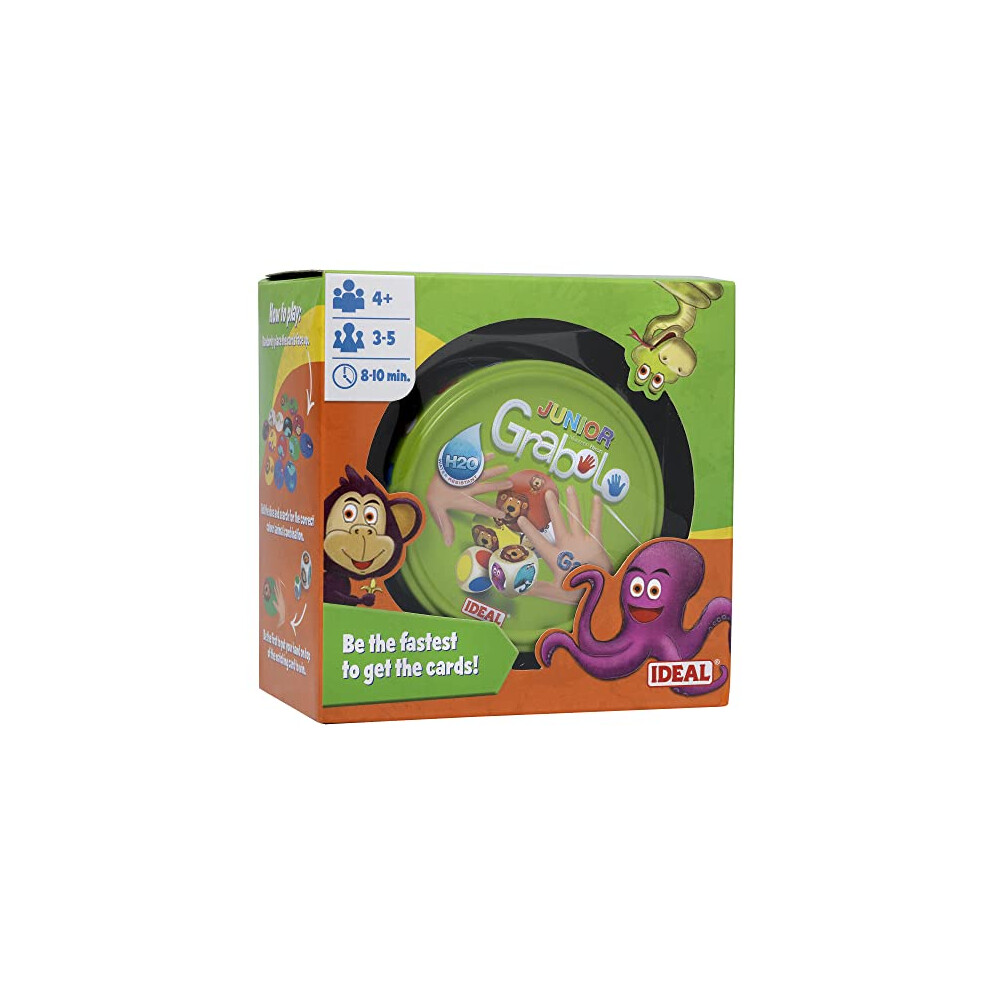 Ideal | Grabolo Junior: The Fast Paced Matching Card Game | Card Games | Travel Games | For 3-5 Players | Ages 4+ Red