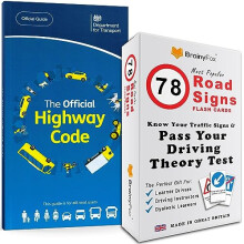 UK Driving Theory Test Kit: The Official DVLA Highway Code Book 2023 UK + 78 Road Signs Flash Cards. Christmas Eve Box Stocking Fillers For Teenage