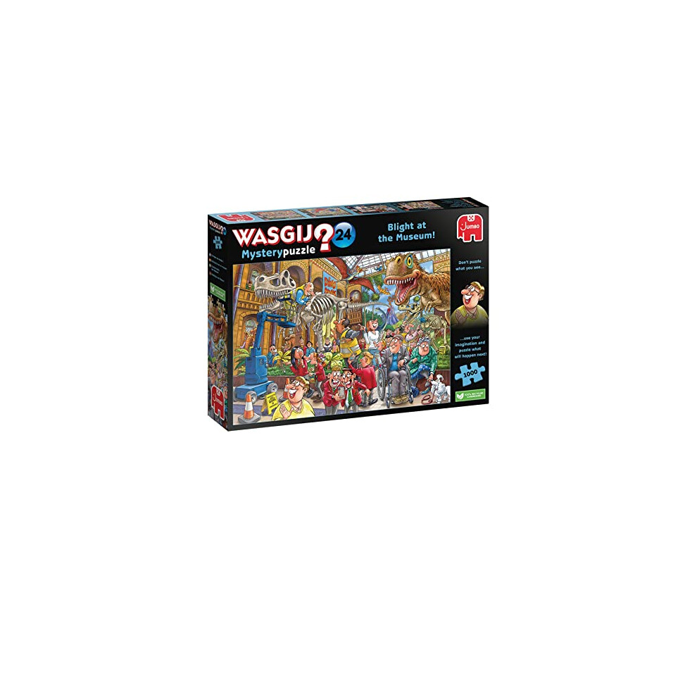 Wasgij Jumbo, Mystery 24 - Blight At The Museum, Jigsaw Puzzles For Adults, 1000 Piece