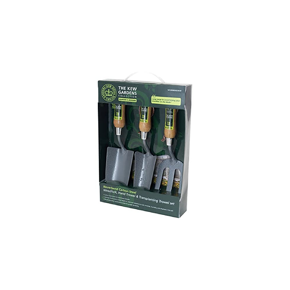 Spear and Jackson Kew Gardens NEVERBEND3KW Carbon Steel Gift Set (3-Piece)