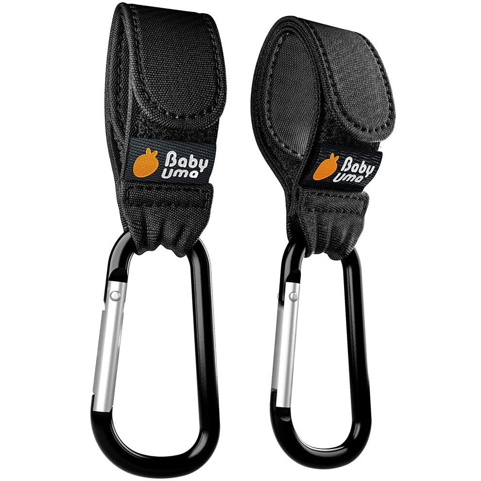 Award-Winning Pram Clips - 2022 Double-Platinum Winning Pushchair Accessories, Universal Pram Accessories & Rollator Accessories, Carry 5Kg Baby Uma