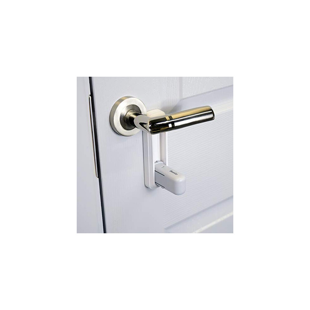 Beego Beego? Child Door Handle Lock | Safety Lever Locks For Children And Pets | Baby Proofing | Extra Strong 3M Vhb Self Adhesive Pads | No Screws Or
