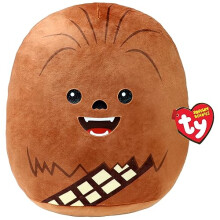 Ty Chewbacca Disney Star Wars Squish-A-Boos 10 Inches, Licensed Beanie Baby Soft Plush Toy, Collectible Cuddly Stuffed Teddy