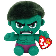TY 41191 Hulk Reg Marvel-Beanie, Multicolored, Regular