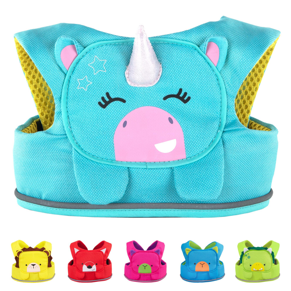 Trunki ToddlePak - Fuss Free Baby Walking Reins and Toddler Safety Harness ? Una Unicorn (Teal)