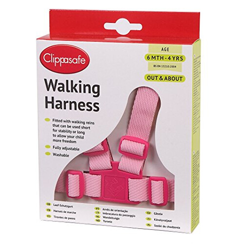 Clippasafe Clippasafe Walking Harness and Reins (Pink)