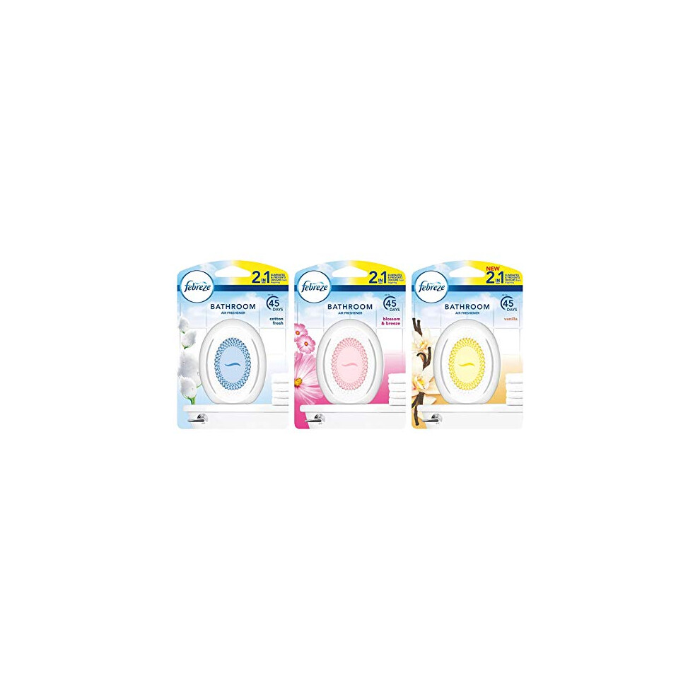 1 x Single Triple Pack Febreze 2in1 Bathroom and Small Spaces Air Freshener 7.5 ml.