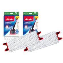 Vileda 1-2 Spray Mop Refill, Pack of 2, 1-2 Spray Mop Head Replacements, Authentic Vileda Mop Head