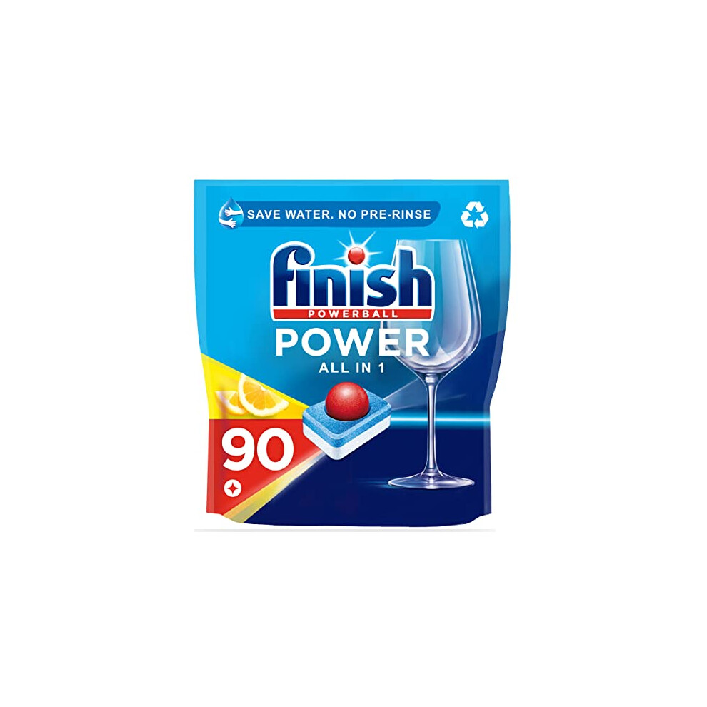 Finish All in 1 Max Dishwasher Tablets Lemon Scent, 90 Tablets