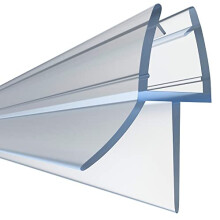 HNNHOME Clear Bath Shower Screen Door Seal for 4-6mm Glass Up to 18mm Gap