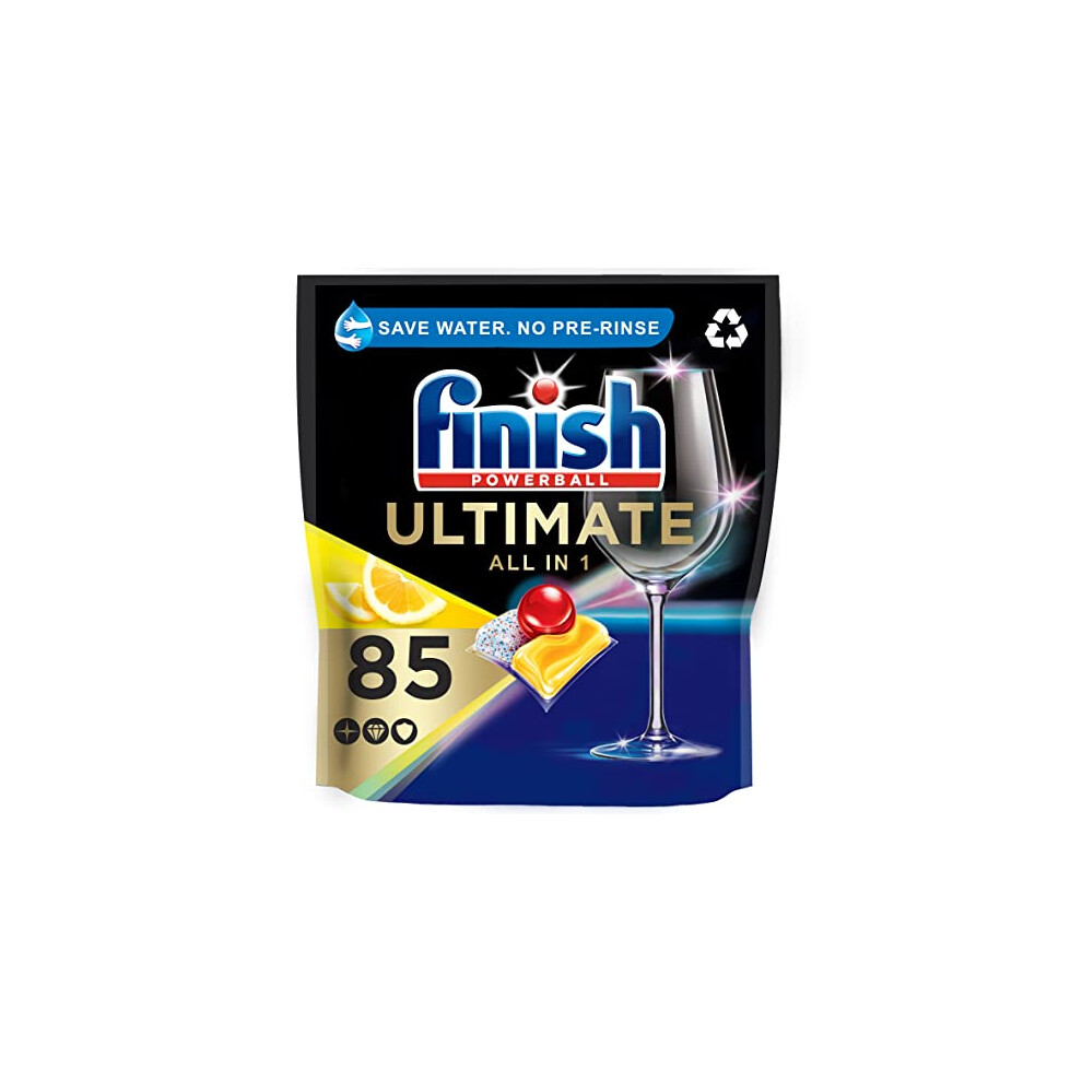 Finish Quantum Ultimate Dishwasher Tablets Lemon Scent, 85 Tablets