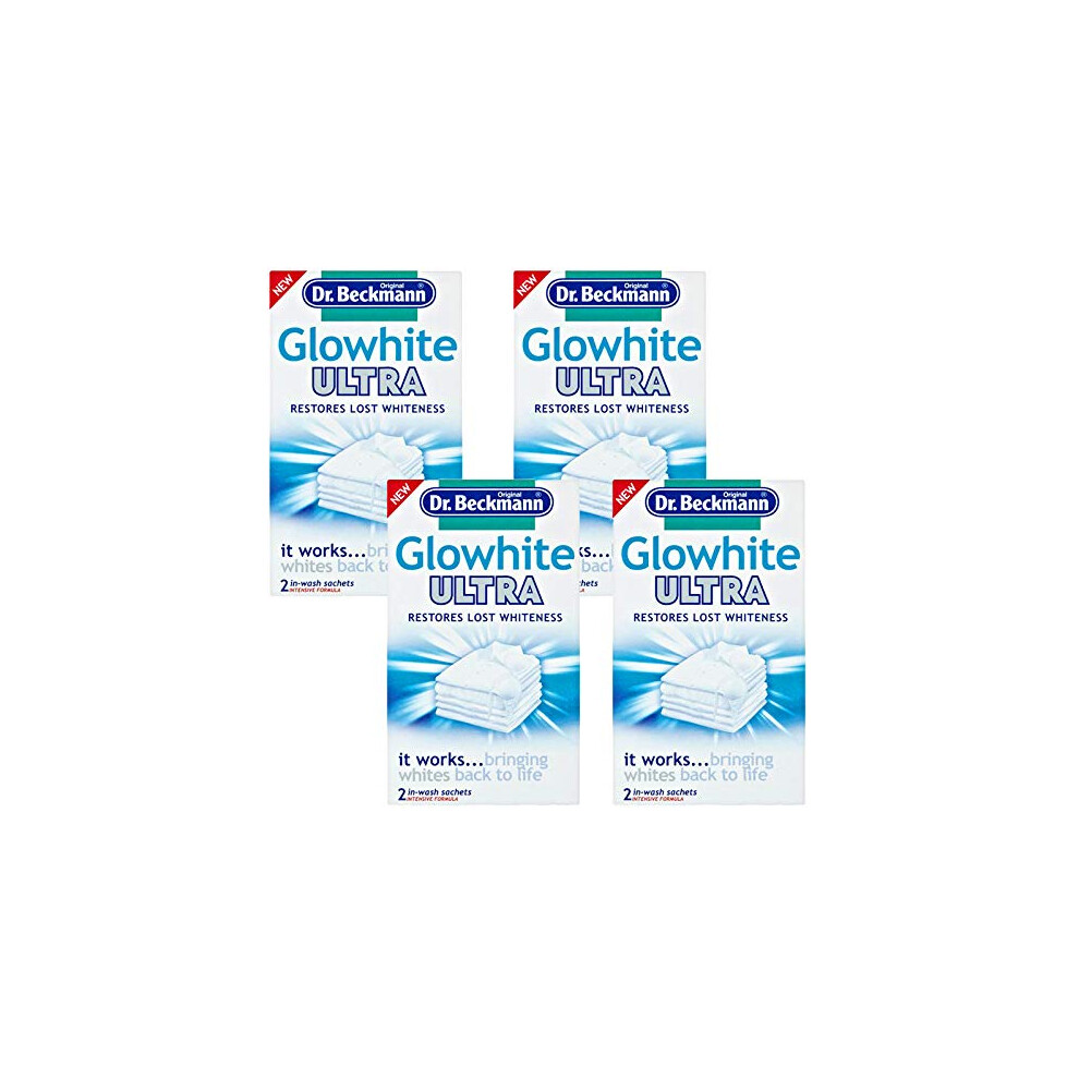 Dr Beckmann Glowhite Ultra Fabric Whitener (8 x 40g Sachets)