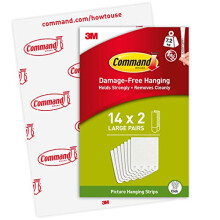 Command Picture Hanging Strips, Value Pack - 14 x 2 Large Adhesive Strips - For Pictures, Frames, Mirrors, Wall d?cor - Damage Free Hanging